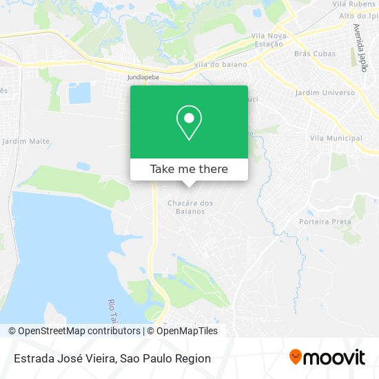Estrada José Vieira map
