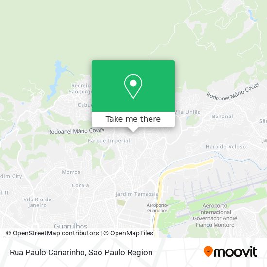 Mapa Rua Paulo Canarinho