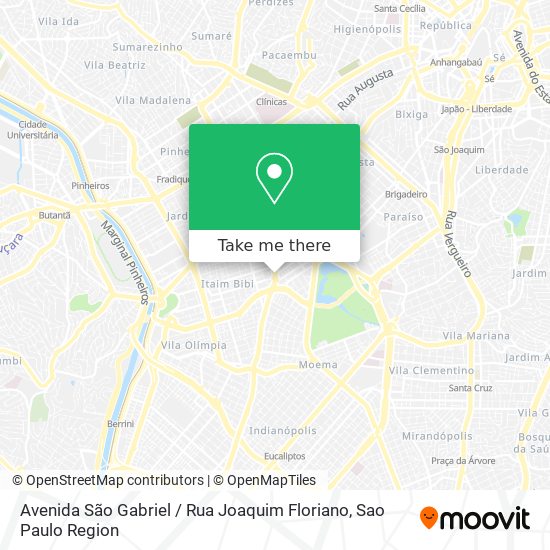 Avenida São Gabriel / Rua Joaquim Floriano map