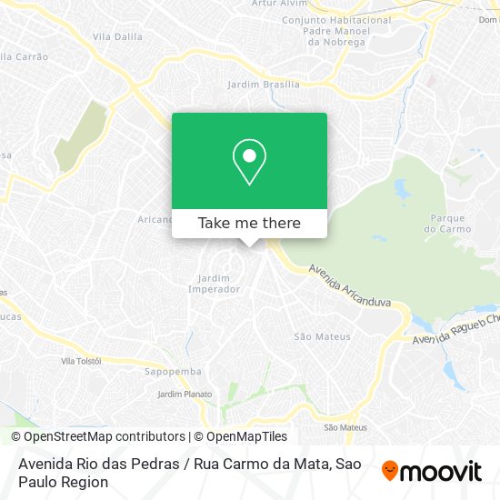 Avenida Rio das Pedras / Rua Carmo da Mata map