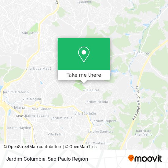 Mapa Jardim Columbia