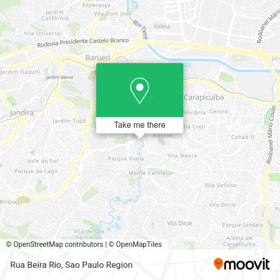 Rua Beira Rio map
