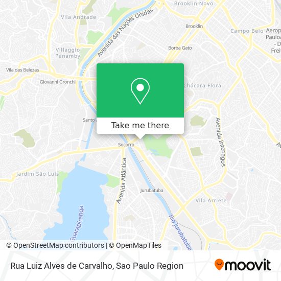 Mapa Rua Luiz Alves de Carvalho