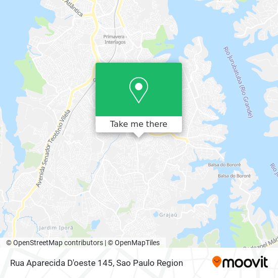 Rua Aparecida D'oeste 145 map