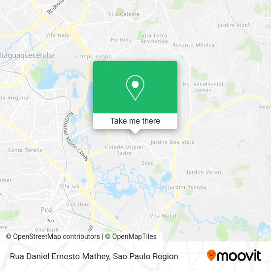 Rua Daniel Ernesto Mathey map