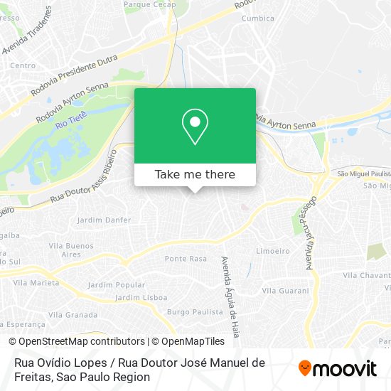 Mapa Rua Ovídio Lopes / Rua Doutor José Manuel de Freitas