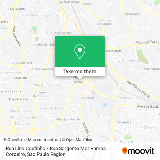 Rua Lino Coutinho / Rua Sargento Mor Ramos Cordeiro map