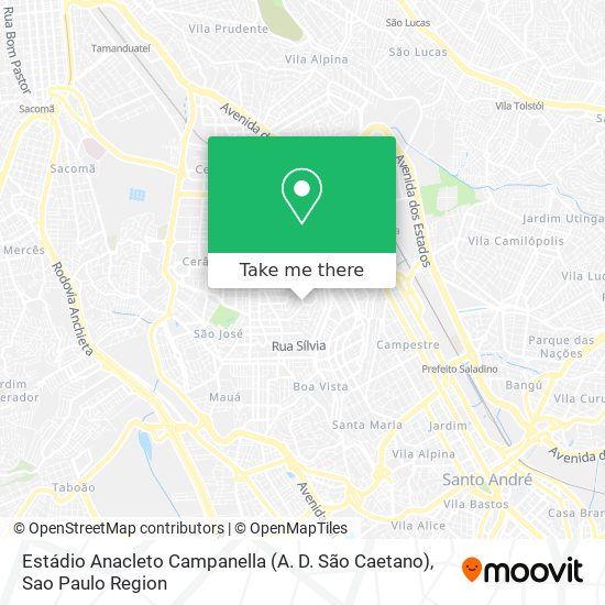 Estádio Anacleto Campanella (A. D. São Caetano) map