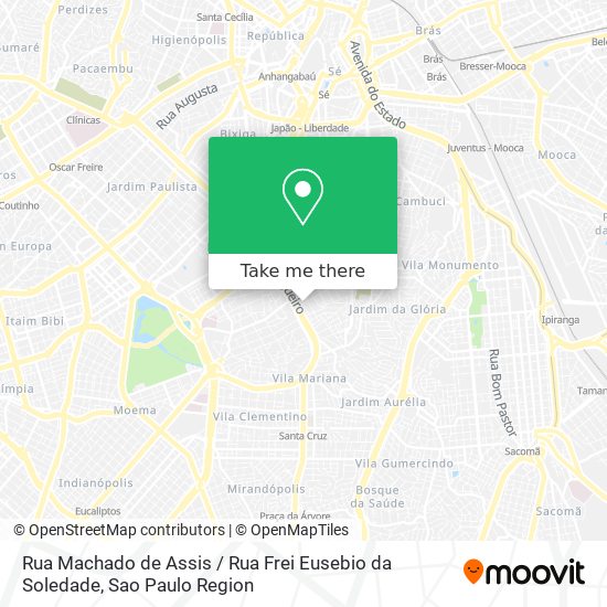 Mapa Rua Machado de Assis / Rua Frei Eusebio da Soledade