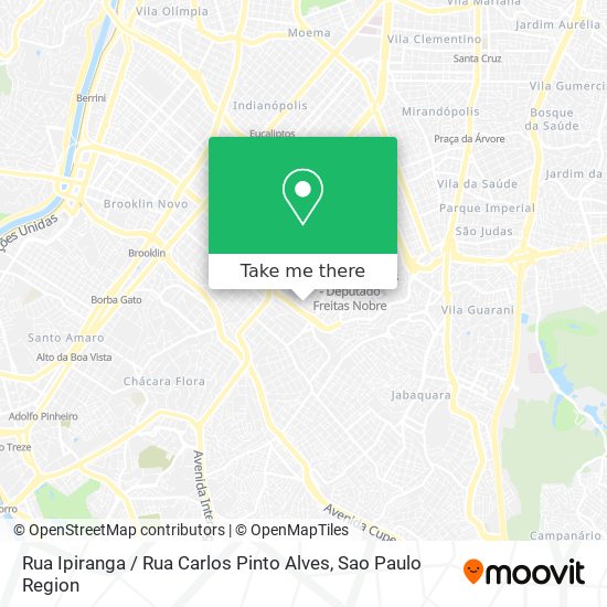 Mapa Rua Ipiranga / Rua Carlos Pinto Alves