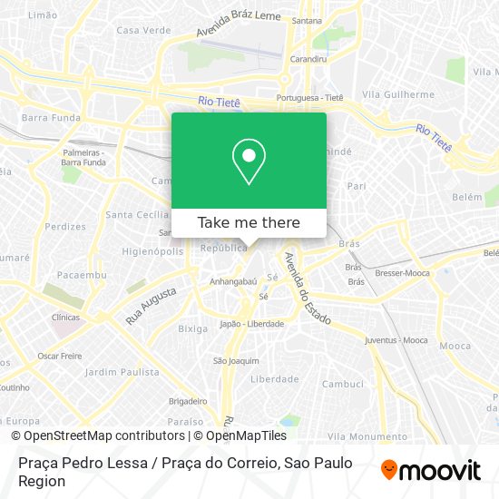 Mapa Praça Pedro Lessa / Praça do Correio