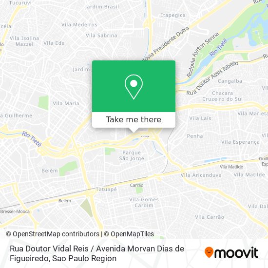 Rua Doutor Vidal Reis / Avenida Morvan Dias de Figueiredo map