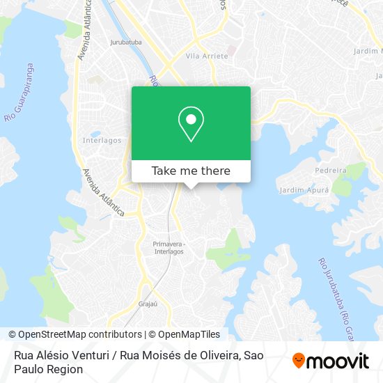 Mapa Rua Alésio Venturi / Rua Moisés de Oliveira