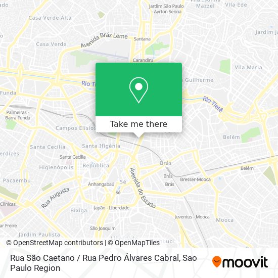 Rua São Caetano / Rua Pedro Álvares Cabral map