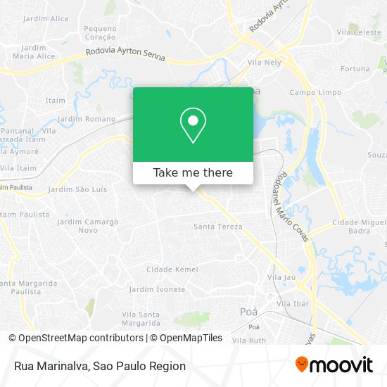 Rua Marinalva map