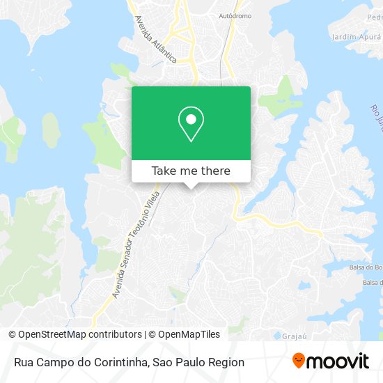 Mapa Rua Campo do Corintinha