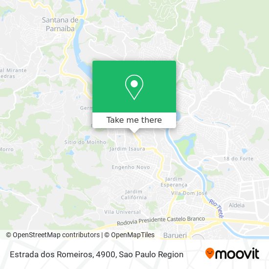 Estrada dos Romeiros, 4900 map