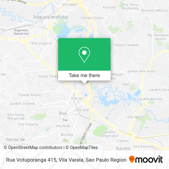 Rua Votuporanga 415, Vila Varela map