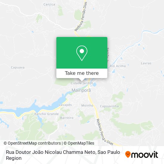 Rua Doutor João Nicolau Chamma Neto map