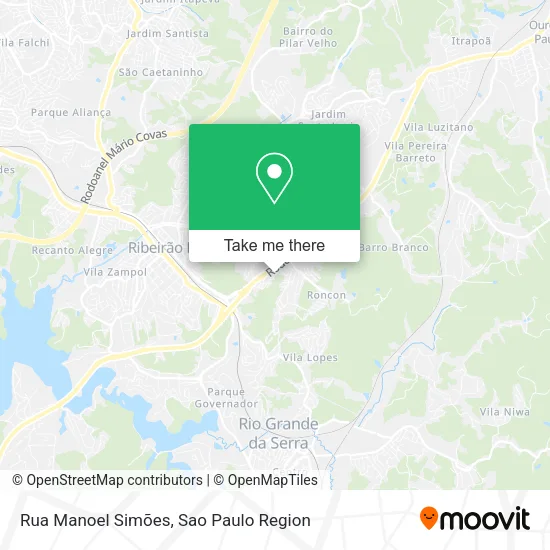 Mapa Rua Manoel Simões