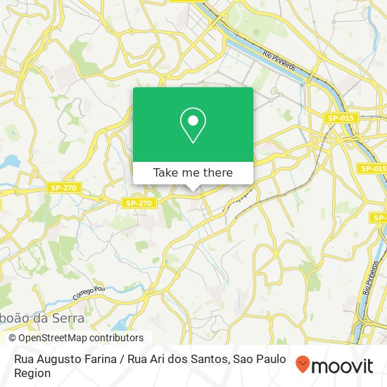 Mapa Rua Augusto Farina / Rua Ari dos Santos