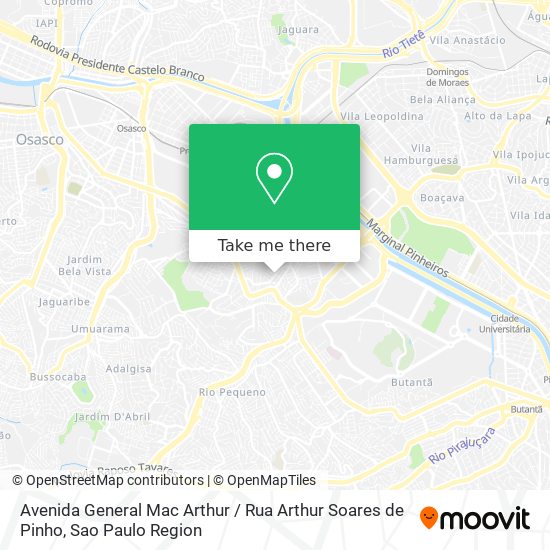 Avenida General Mac Arthur / Rua Arthur Soares de Pinho map