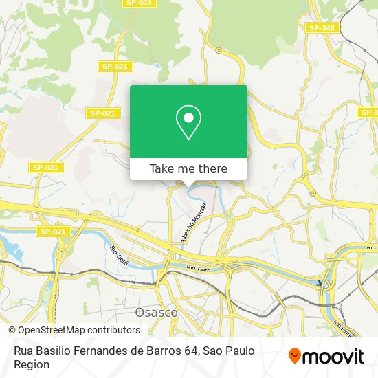 Mapa Rua Basilio Fernandes de Barros 64