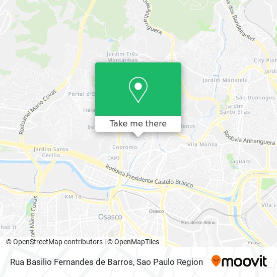 Rua Basilio Fernandes de Barros map
