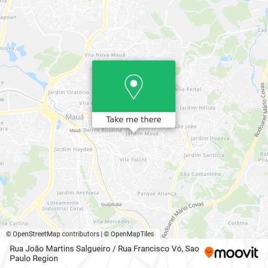 Mapa Rua João Martins Salgueiro / Rua Francisco Vó