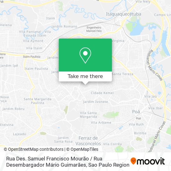 Rua Des. Samuel Francisco Mourão / Rua Desembargador Mário Guimarães map