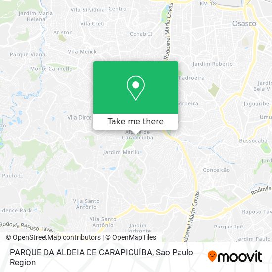 PARQUE DA ALDEIA DE CARAPICUÍBA map