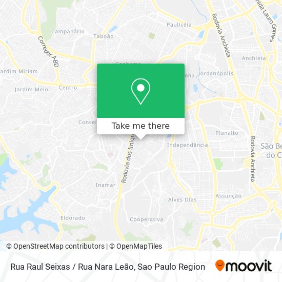 Rua Raul Seixas / Rua Nara Leão map
