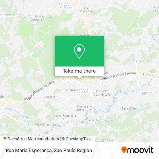Rua Maria Esperança map