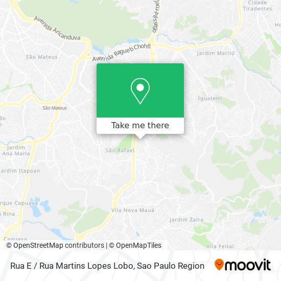 Rua E / Rua Martins Lopes Lobo map
