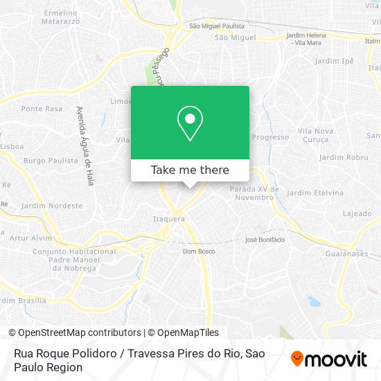 Mapa Rua Roque Polidoro / Travessa Pires do Rio