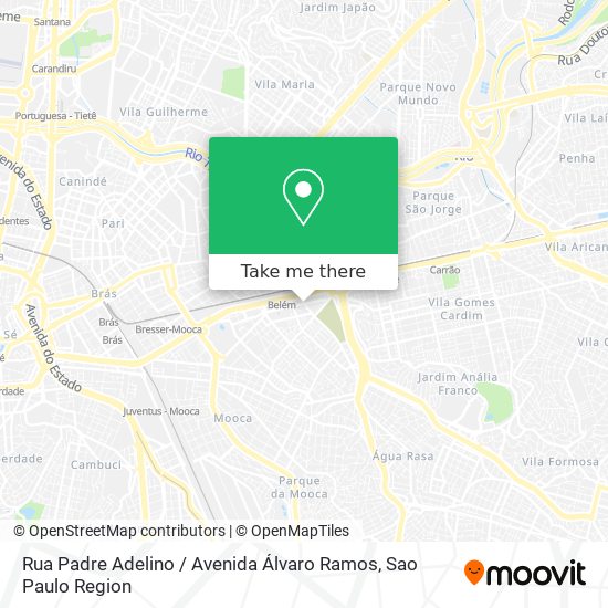 Rua Padre Adelino / Avenida Álvaro Ramos map