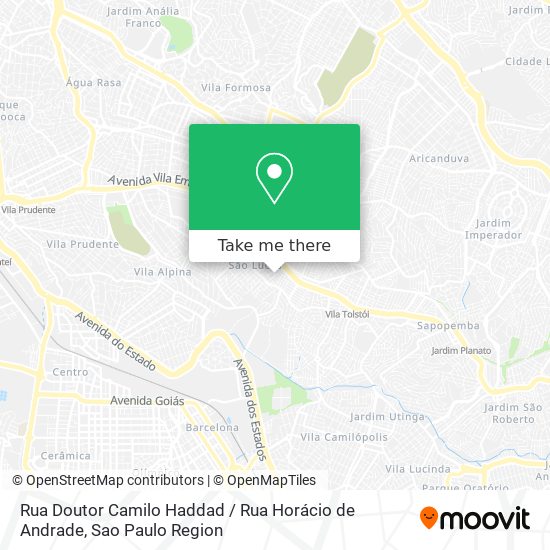 Rua Doutor Camilo Haddad / Rua Horácio de Andrade map