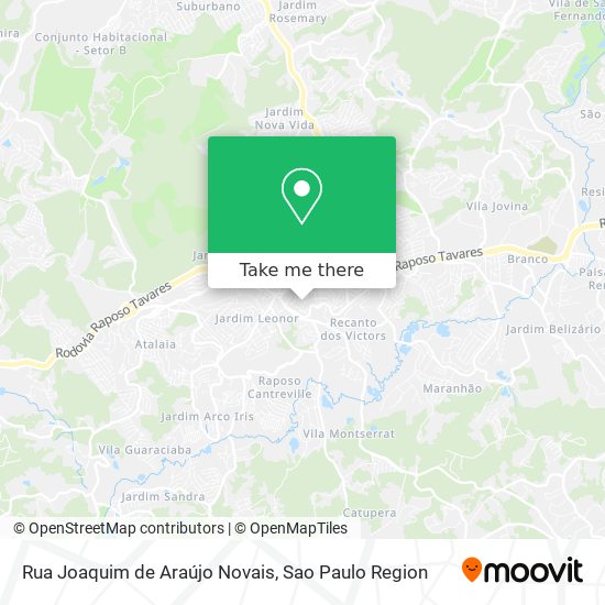 Rua Joaquim de Araújo Novais map