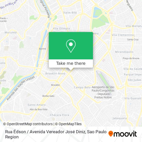 Rua Édson / Avenida Vereador José Diniz map