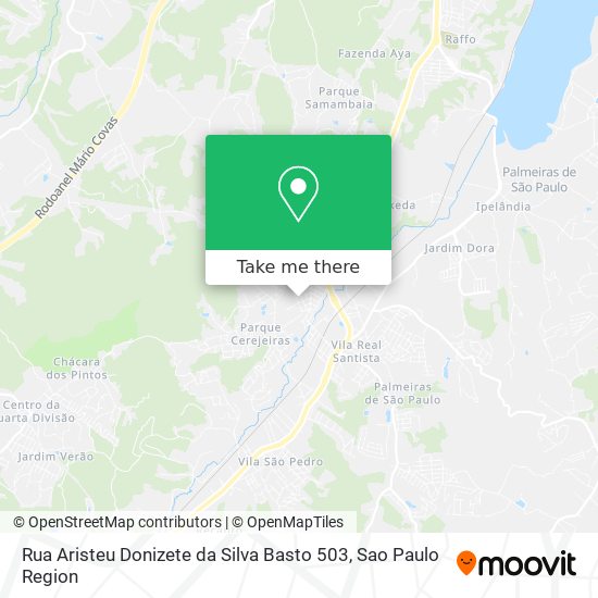 Mapa Rua Aristeu Donizete da Silva Basto 503