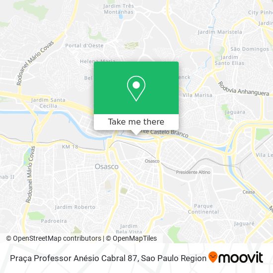 Praça Professor Anésio Cabral 87 map