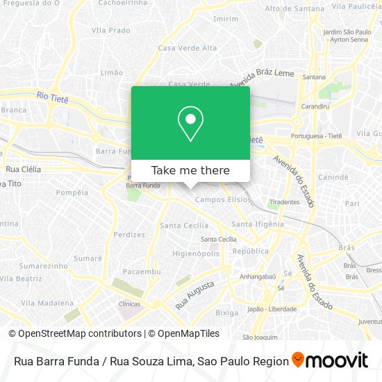 Rua Barra Funda / Rua Souza Lima map