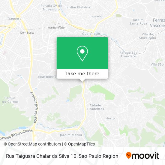 Rua Taiguara Chalar da Silva 10 map