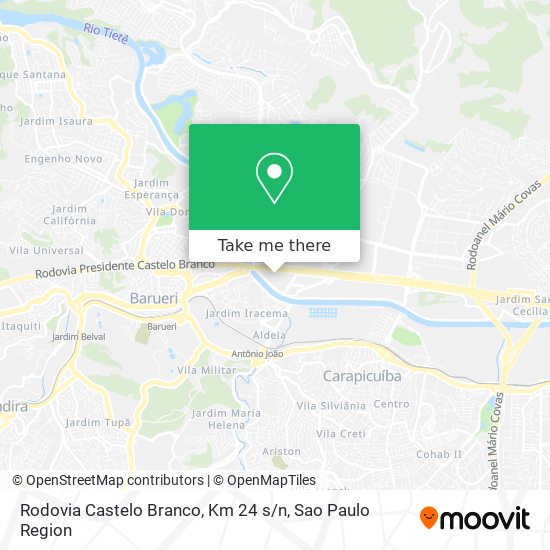 Rodovia Castelo Branco, Km 24 s / n map