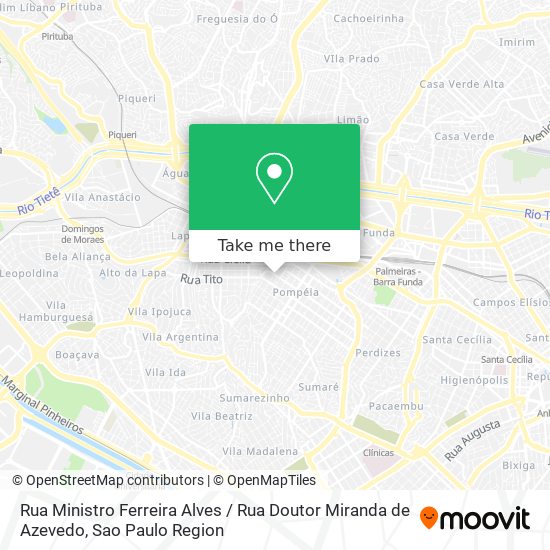 Rua Ministro Ferreira Alves / Rua Doutor Miranda de Azevedo map