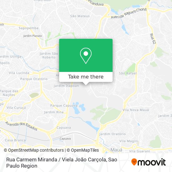 Rua Carmem Miranda / Viela João Carçola map