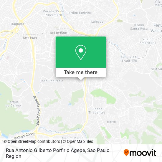 Mapa Rua Antonio Gilberto Porfirio Agepe