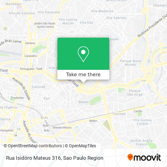 Rua Isidóro Mateus 316 map