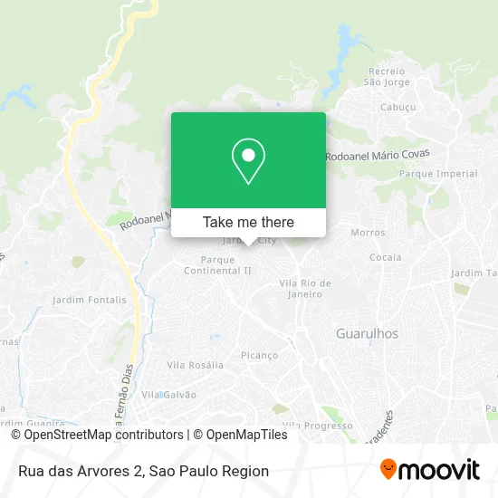 Rua das Arvores 2 map