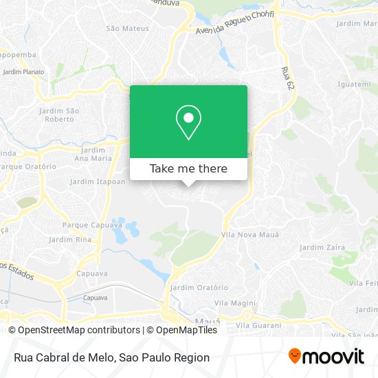 Rua Cabral de Melo map